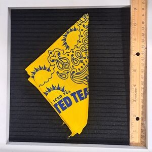 Twisted Tea Bandana Vibrant Yellow and Blue Scarf